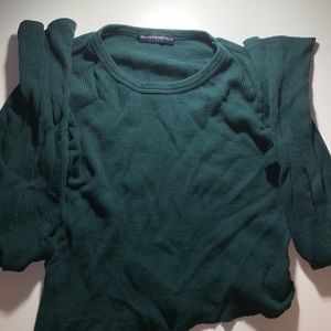 Brandy Melville waffle knit long sleeve